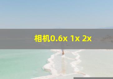 相机0.6x 1x 2x